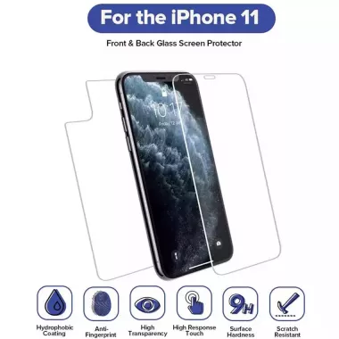 Sticla protectie fata + spate pentru Phone 11, 11 Pro, 11 Pro Max